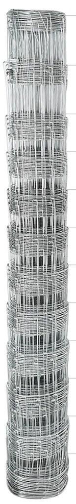 vidaXL Φράχτης Πεδίων 1.2x25 μ Κα galvanised Ατσάλι