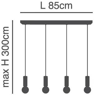 Φωτιστικό Οροφής  SE21-NM-4-4NM ADEPT TUBE Nickel Matt Pendant+ - 77-8391 - 51W - 100W - 77-8391