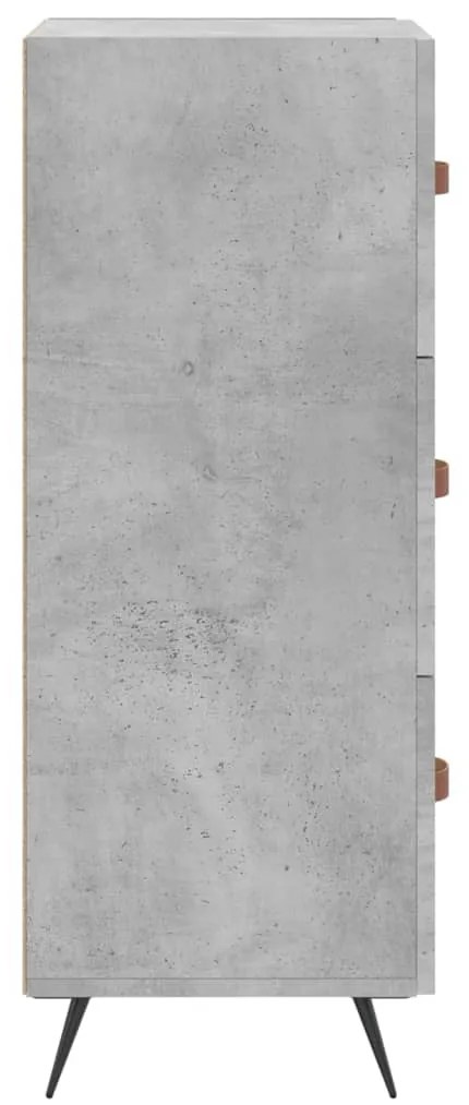 vidaXL Ντουλάπι Γκρι Σκυροδέματος 34,5x34x90 εκ. Επεξεργασμένο Ξύλο