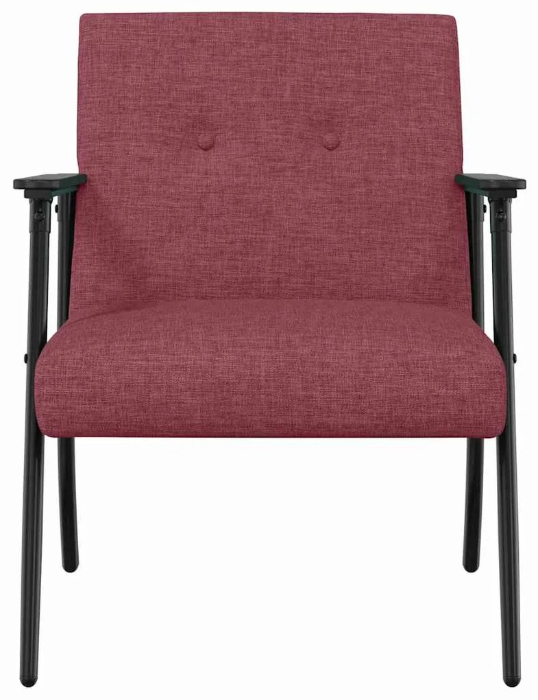 vidaXL Πολυθρόνα Κόκκινο 59 x 75 x 78 εκ ύφασμα