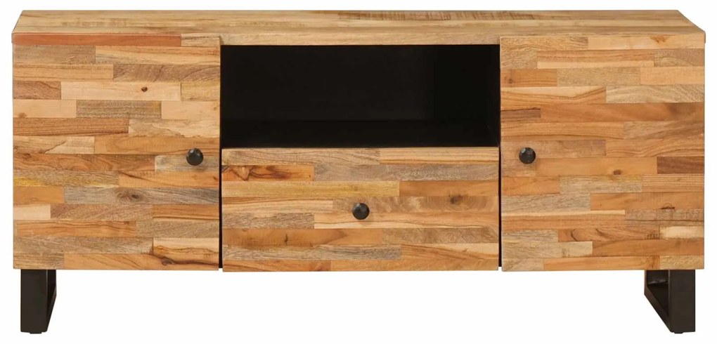 vidaXL Ντουλάπι TV με ράφι Καφέ 105 x 33 x 46 εκ. Στερεό ξύλο μάνγκο