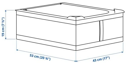 SKUBB θήκη αποθήκευσης, 43x53x19 cm 605.910.47