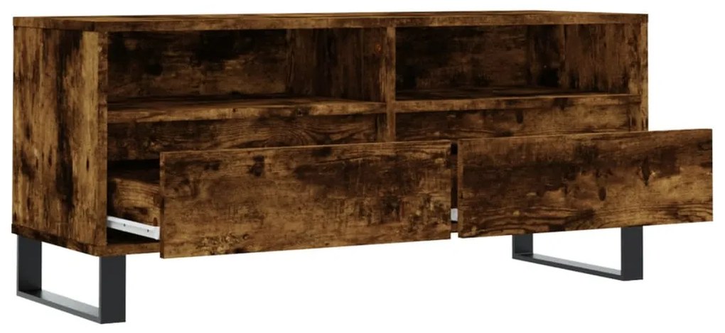 vidaXL Έπιπλο Τηλεόρασης Καπνιστή Δρυς 100x34,5x44,5 εκ. Επεξ. Ξύλο