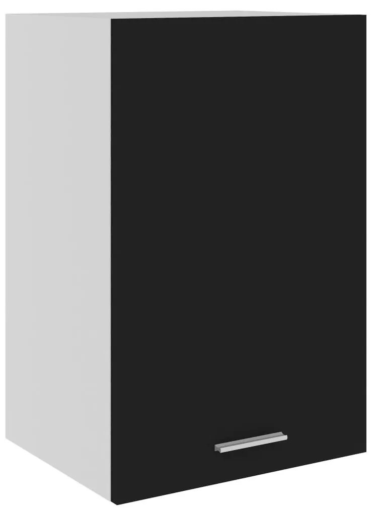 Ντουλάπι Κρεμαστό Μαύρο 39,5x31x60 εκ. από Επεξ. Ξύλο - Μαύρο