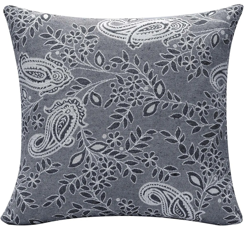 Διακοσμητικό Μαξιλάρι PAISLEY GREY Διακοσμητική μαξιλαροθήκη: 45 x 45 εκ.
