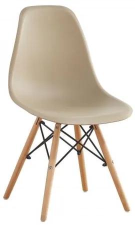ART Wood καρέκλα Ξύλο/PP Tortora 46x52x82cm ΕΜ123,9W