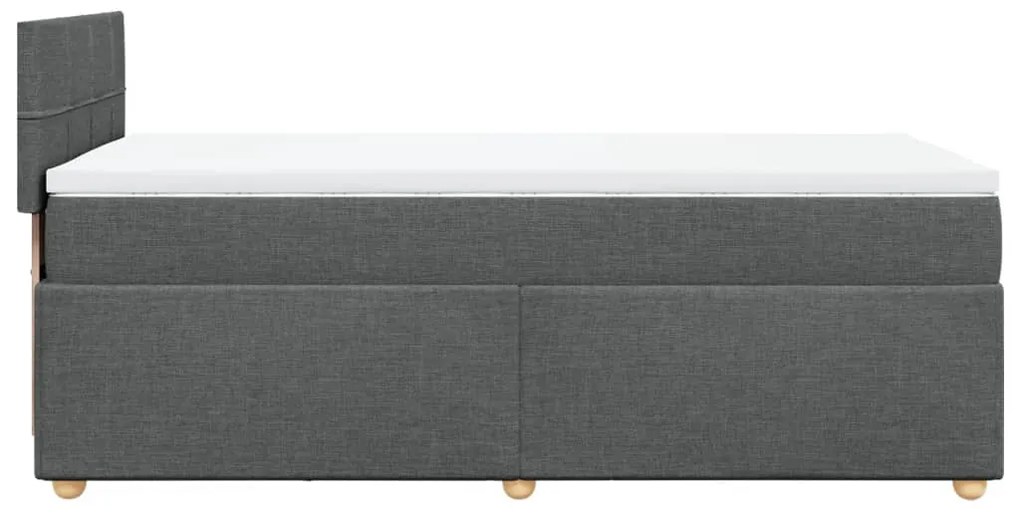 ΚΡΕΒΑΤΙ BOXSPRING ΜΕ ΣΤΡΩΜΑ ΣΚΟΥΡΟ ΓΚΡΙ 90X200 ΕΚ. ΥΦΑΣΜΑΤΙΝΟ 3288864