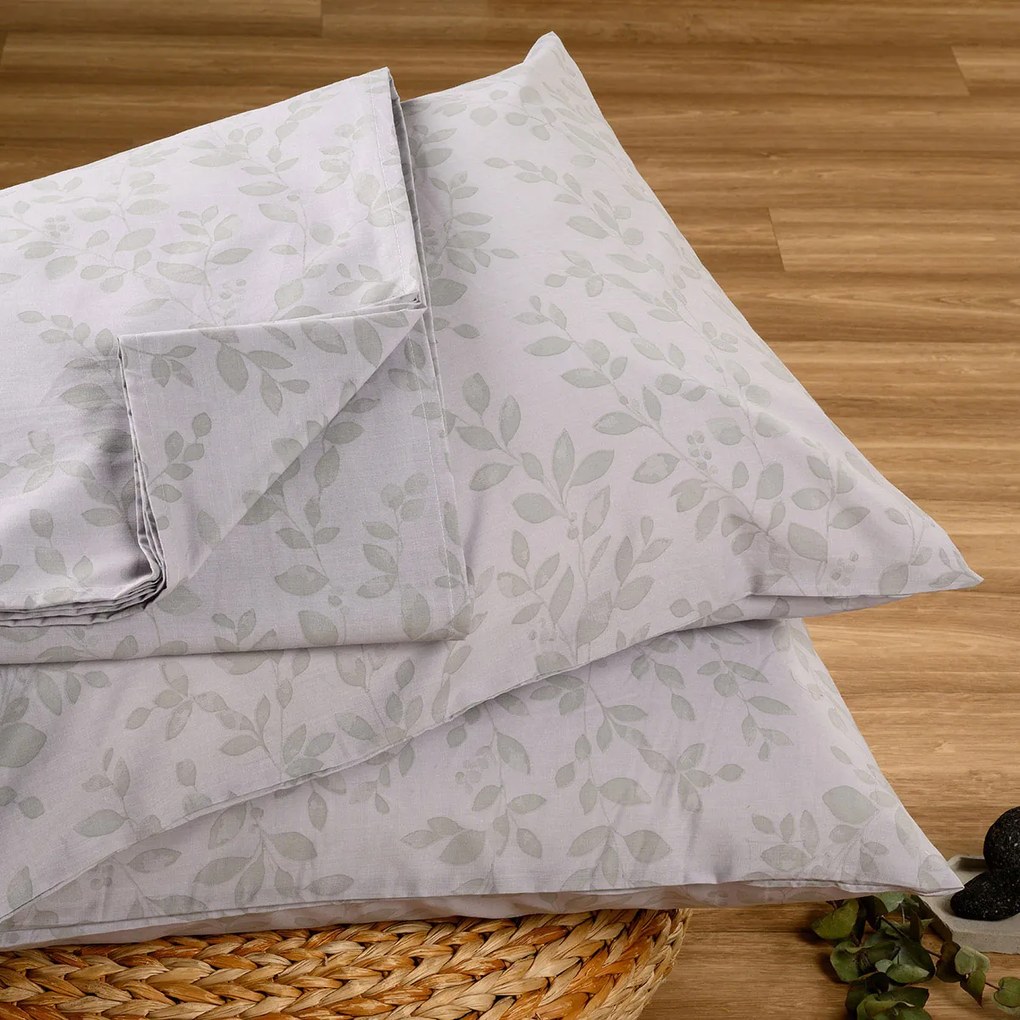 Σεντόνι King Size Με Λάστιχο + Μαξιλαροθήκες Melinen Casual Line Mini Botan Blue
