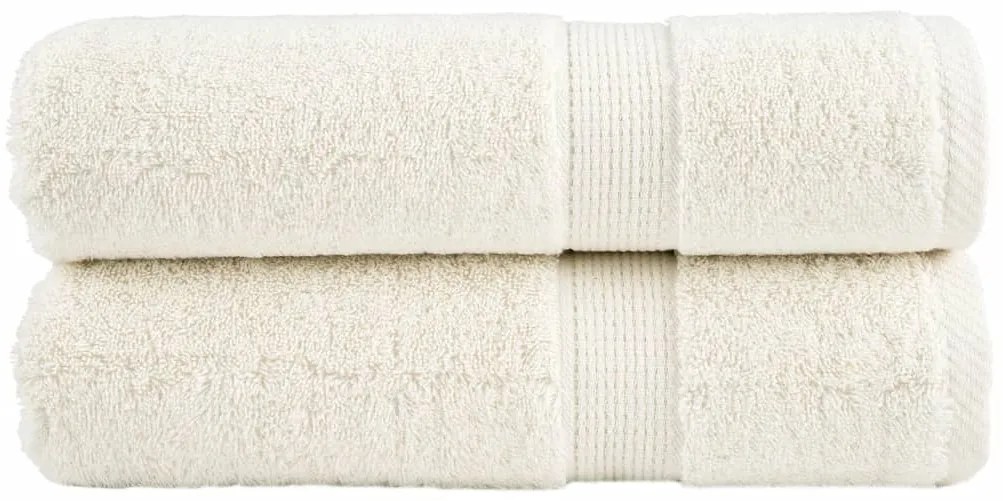 vidaXL Πετσέτες Μπάνιου Premium SOLUND 2Τεμ. 100x150εκ 600 γρ/μ²