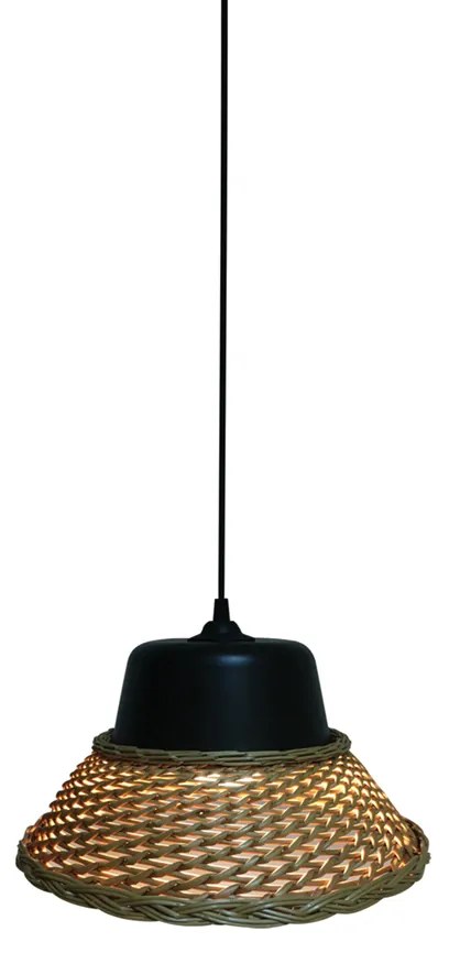 Φωτιστικό Οροφής Μονόφωτο Homelighting Mine 77-3636 Beige/Black