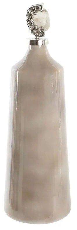 Βάζο DKD Home Decor Κρυστάλλινο Ροζ Πέτρα (19 x 19 x 59 cm)