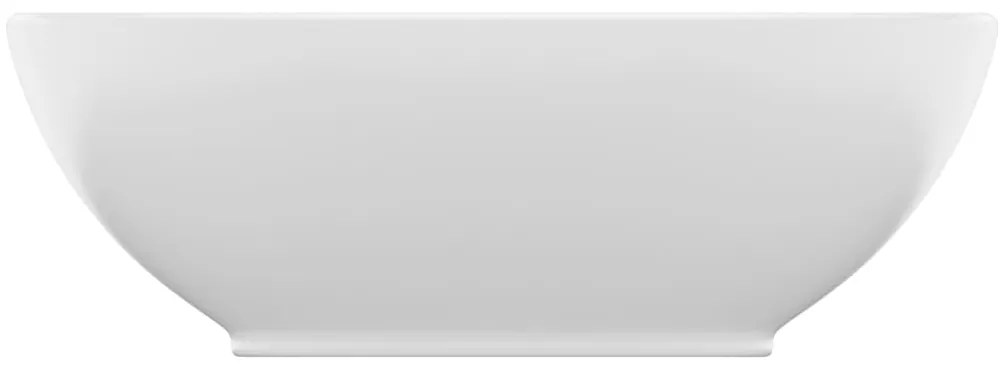 vidaXL Νιπτήρας Πολυτελής Οβάλ Λευκό Ματ 40 x 33 εκ. Κεραμικός
