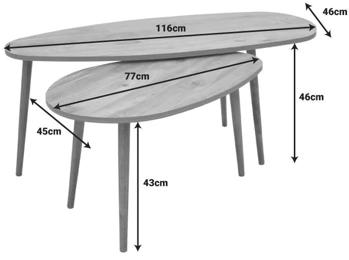 Τραπέζι σαλονιού Monty καρυδί μελαμίνης 116x46x46εκ 116x46x46 εκ.