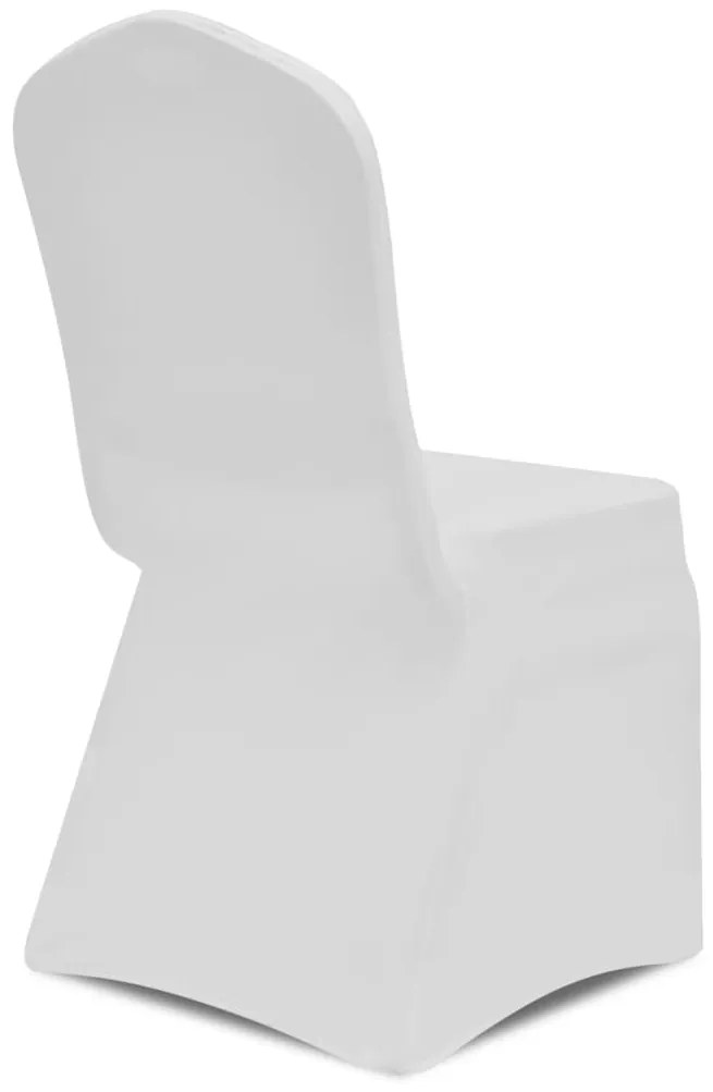 Κάλυμμα Καρέκλας Ελαστικό Λευκό 6 τεμ.
