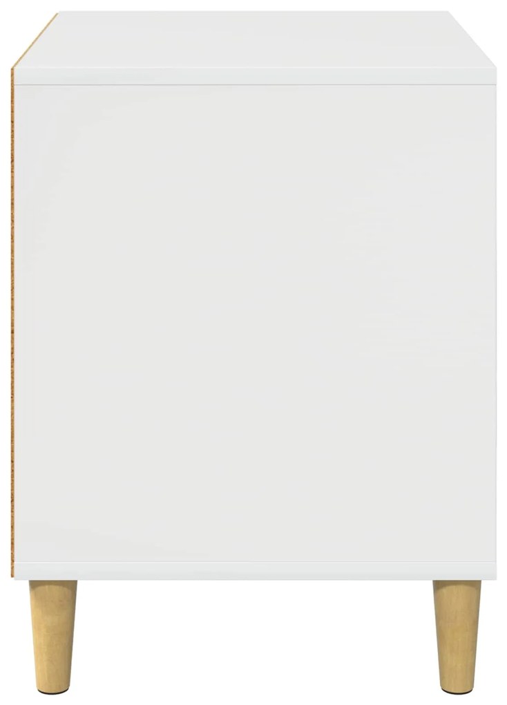 vidaXL Σπίτι Γάτας Λαμπερό Λευκό 42,5 x 40 x 52,5 εκ