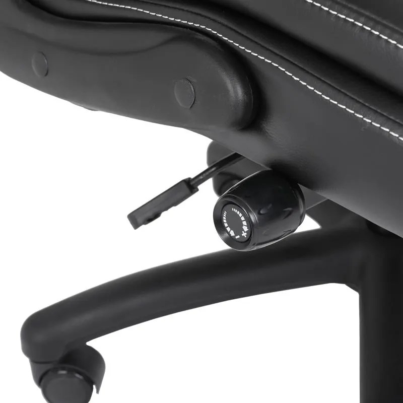 Καρέκλα γραφείου διευθυντή Desain pu σε μαύρη απόχρωση 74x73x108-116εκ 74x73x116 εκ.