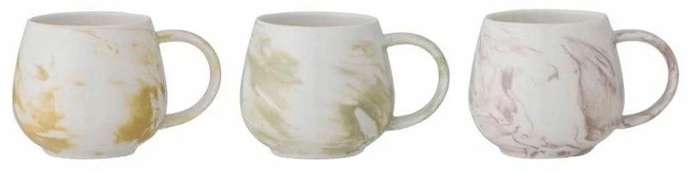Κούπα Palma (Σετ 3Τμχ) 82055166 300ml Multi Bloomingville Ceramic