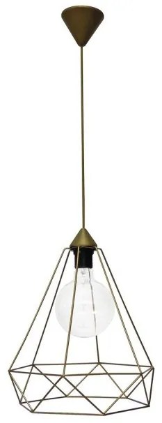Κρεμαστό Φωτιστικό Οροφής 1xE27 Πλέγμα DM-01 Heronia Lighting-34-0348-Χρυσό 34-0348