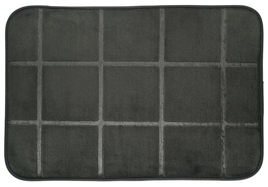 Estia 02-28527 Πατάκι Μπάνιου Tiles Μαυρο 40x60εκ.