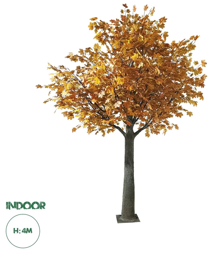 GloboStar® Artificial Garden ACER RUBRUM SYCAMORE TREE 20437 Τεχνητό Διακοσμητικό Δέντρο Κόκκινος Σφένδαμος Υ400cm