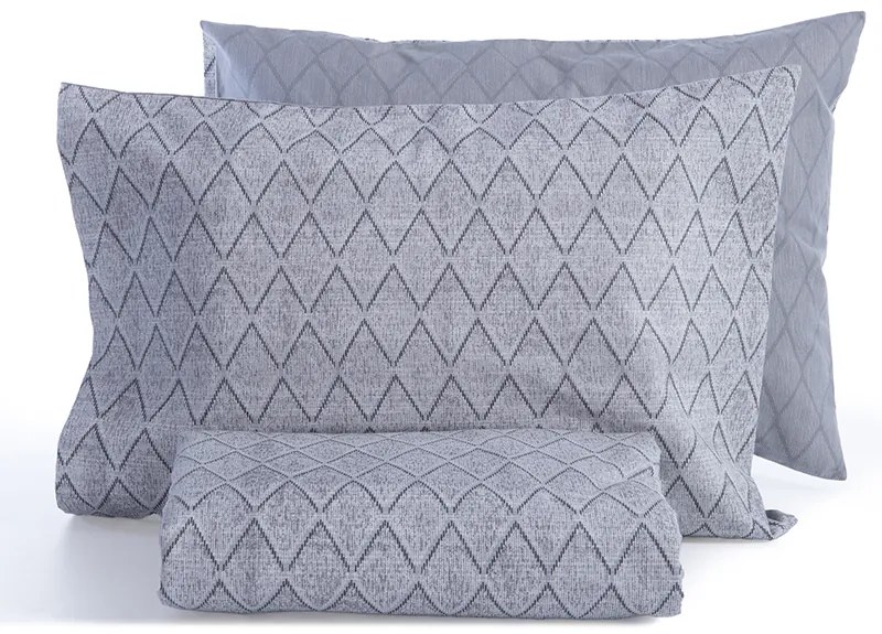 Σετ Παπλωματοθηκη Μονη Torredo Grey 160X230 Nef-Nef Homeware