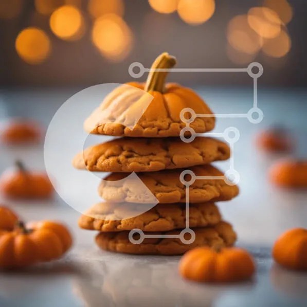 Σετ των 2 Intra Συλλεκτικό Ξύλινο Παζλ Plywood 4mm - Στοίβα μπισκότα σε σχήμα κολοκύθας Σε Ξύλινο Κουτί - Διαστάσεις: 10x10 cm – 25 κομμάτια