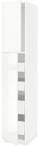 METOD/MAXIMERA ψηλό ντουλάπι με 2 πόρτες/4 συρτάρια, 40x60x220 cm 194.616.52