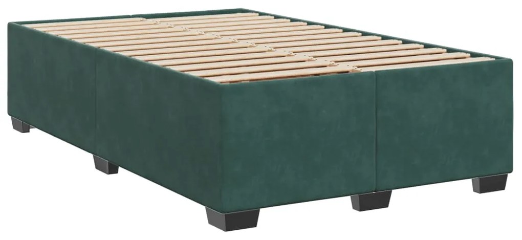 ΚΡΕΒΑΤΙ BOXSPRING ΜΕ ΣΤΡΩΜΑ ΣΚΟΥΡΟ ΠΡΑΣΙΝΟ 120X190ΕΚ. ΒΕΛΟΥΔΙΝΟ 3293161