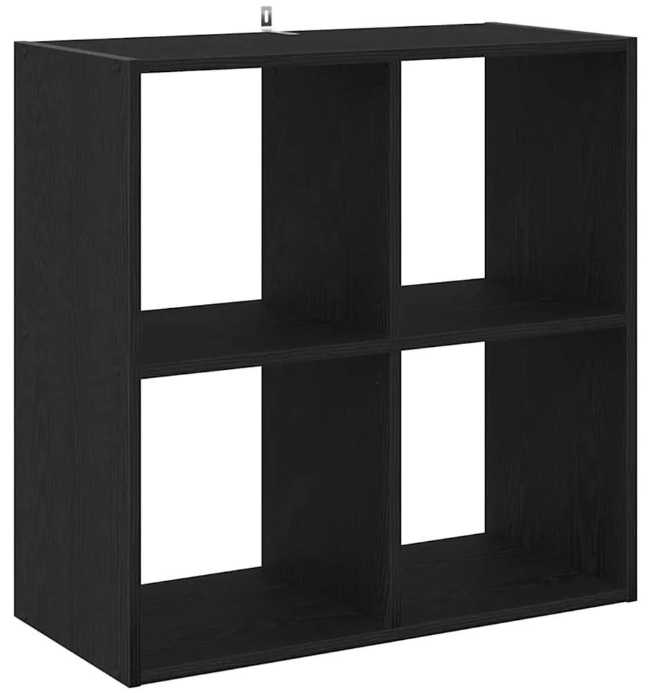 vidaXL Βιβλιοθήκη Μαύρη δρυς 68,5 x 32 x 68,5 εκ Επεξεργασμένο ξύλο