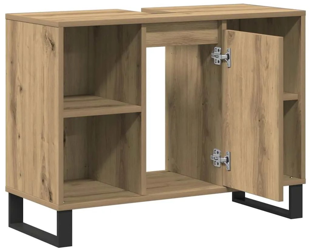 vidaXL Ντουλάπι Μπάνιου Artisan Oak 80 x 33 x 60 εκ Επεξεργασμένο ξύλο
