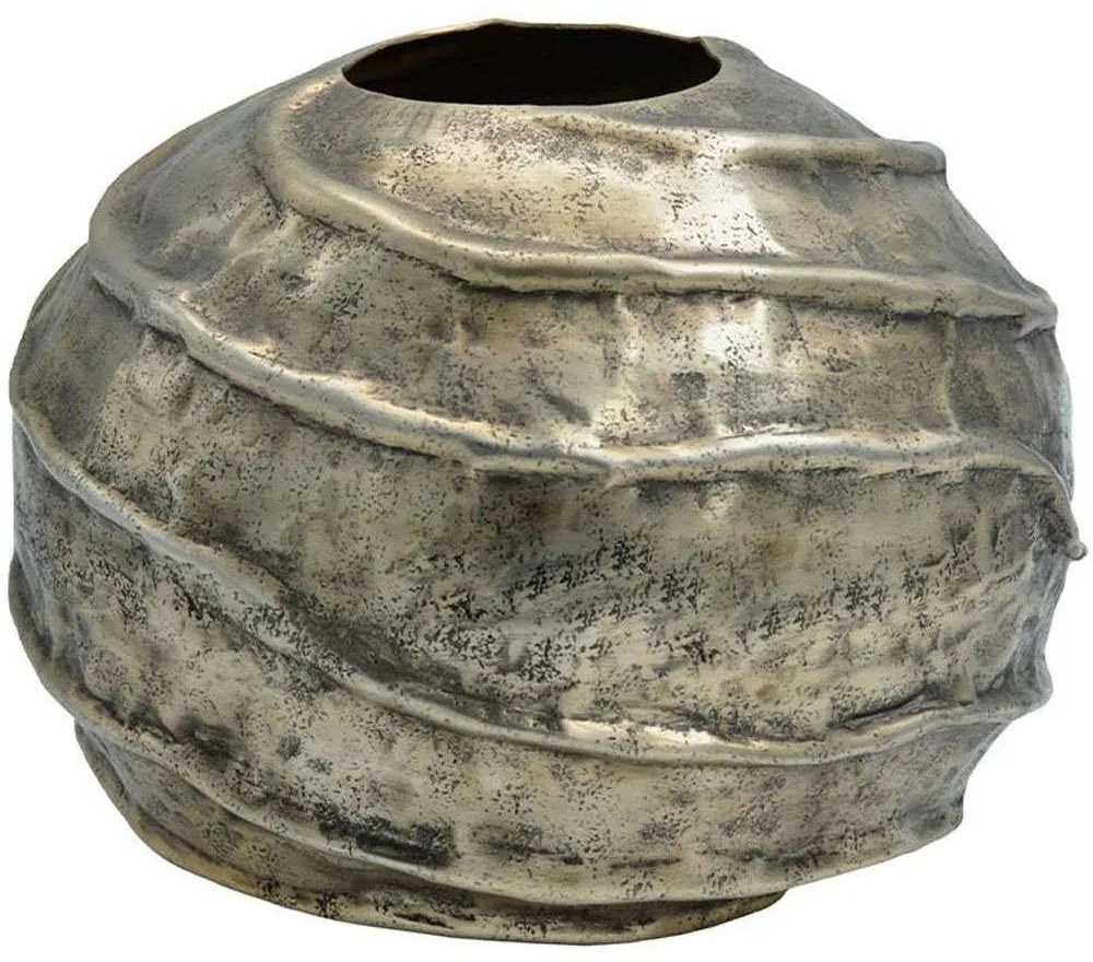 Βάζο 939-124-005 26x19cm Antique Gold Aluminium