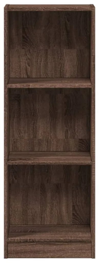 vidaXL Βιβλιοθήκη Καφέ Δρυς 40x24x109 εκ. από Επεξεργασμένο Ξύλο