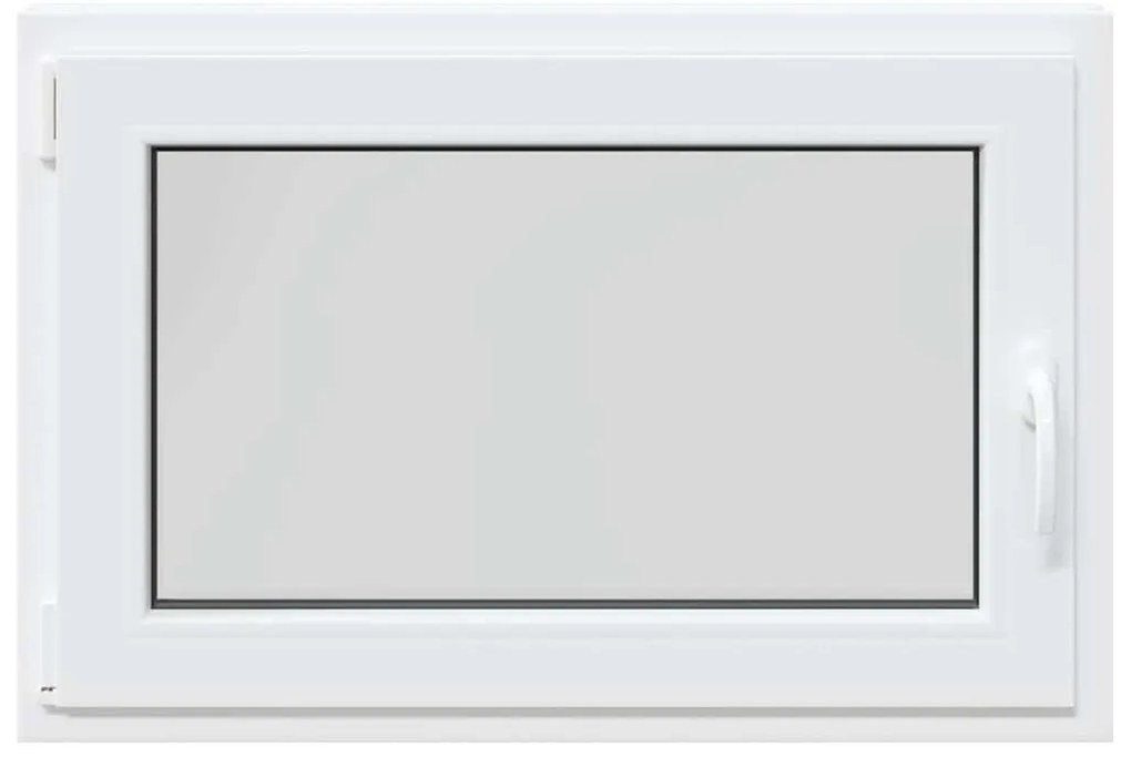 vidaXL Παράθυρο Υπογείου "RISOR" 90x50 εκ. Ανακλινόμενο & Περιστρεφόμενο DIN Αριστερά Λευκό