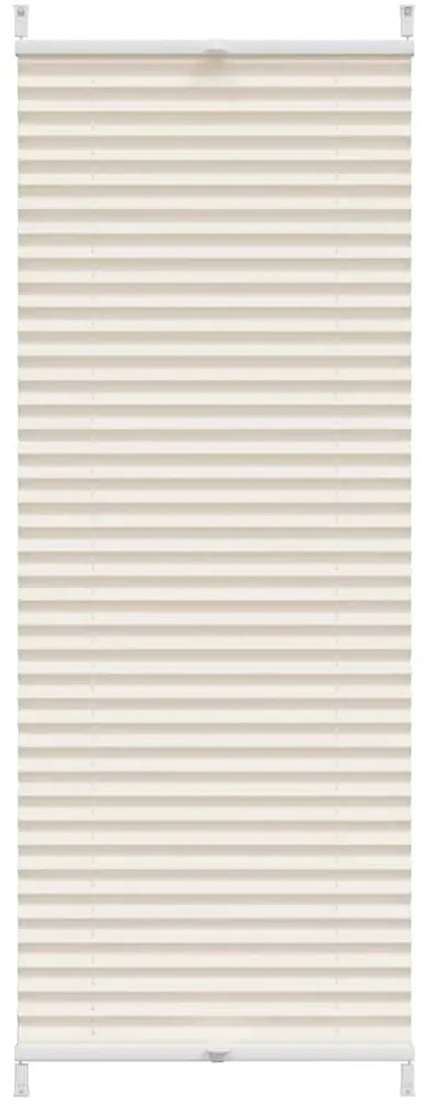 vidaXL Πλισέ ρόλερ σκίασης 40x125cm Κρεμ