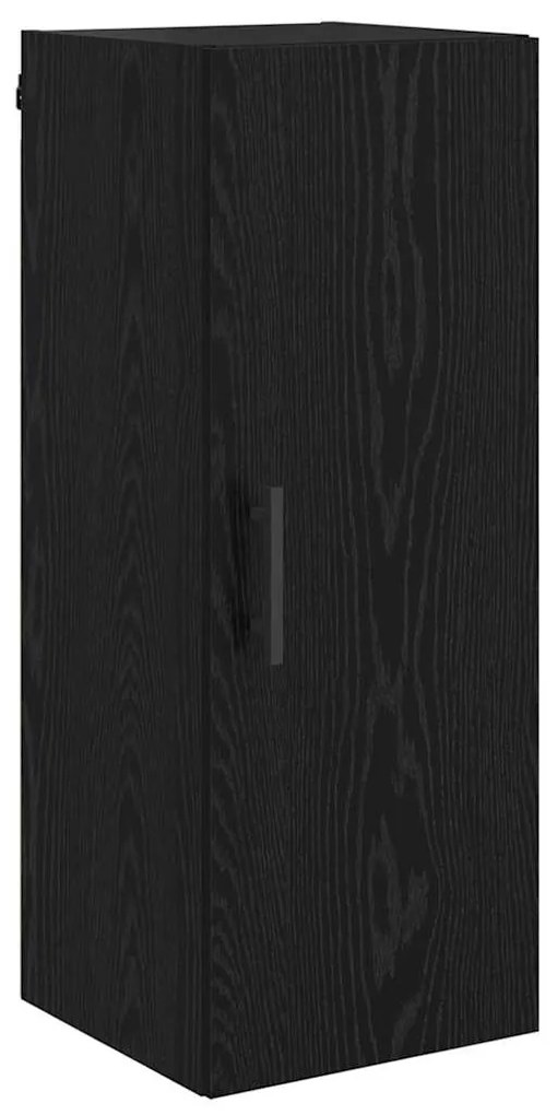 vidaXL Highboard Μαύρη Οξυά 34,5 x 34 x 180 εκ. Επεξεργασμένο ξύλο