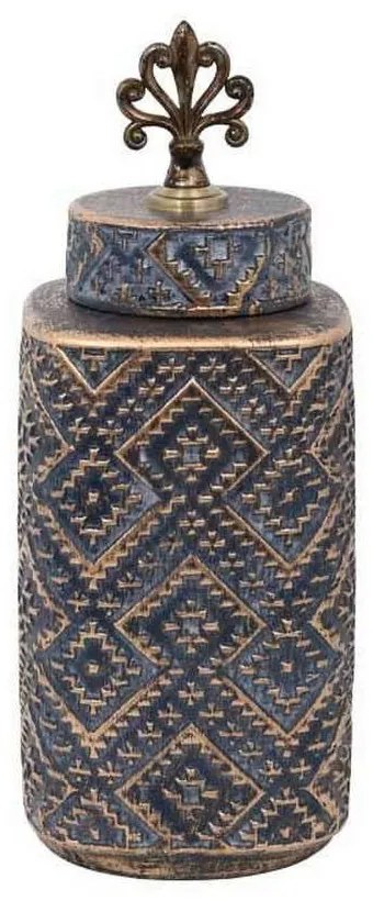 Βάζο Κεραμικό 08-122-192 14,5x14,5x36cm Grey-Bronze Ceramic