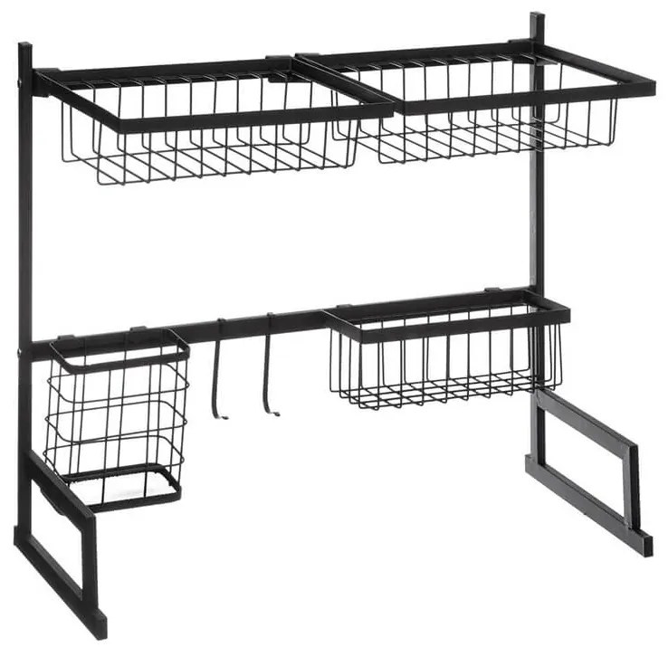 Διώροφη Πιατοθήκη 5Five με χώρο για 9 πιάτα και διαστάσεις 58x30x51.5cm