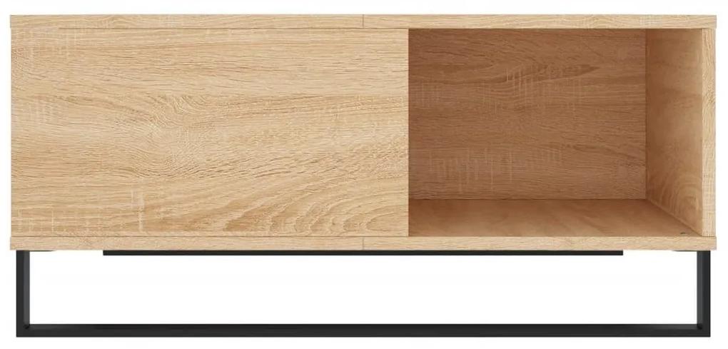 Τραπεζάκι Σαλονιού Sonoma Δρυς 80x80x36,5 εκ. Επεξεργασμ. Ξύλο - Καφέ