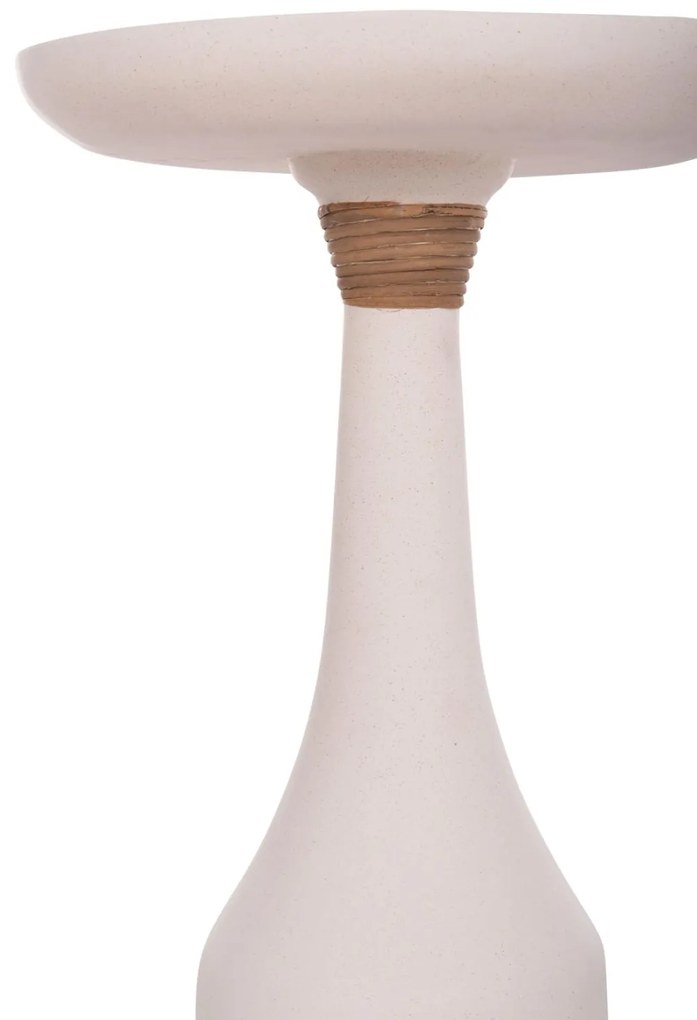 Βοηθητικό Τραπεζάκι σαλονιού TORG C18170.02 για Λαμπατέρ Fiber Cement Λευκό Φ41x62Υεκ. 41x41x62 εκ.