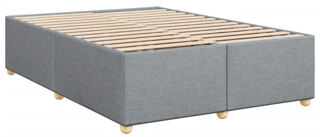 ΚΡΕΒΑΤΙ BOXSPRING ΜΕ ΣΤΡΩΜΑ ΑΝΟΙΧΤΟ ΓΚΡΙ 140X190 ΕΚ. ΥΦΑΣΜΑΤΙΝΟ 3293582