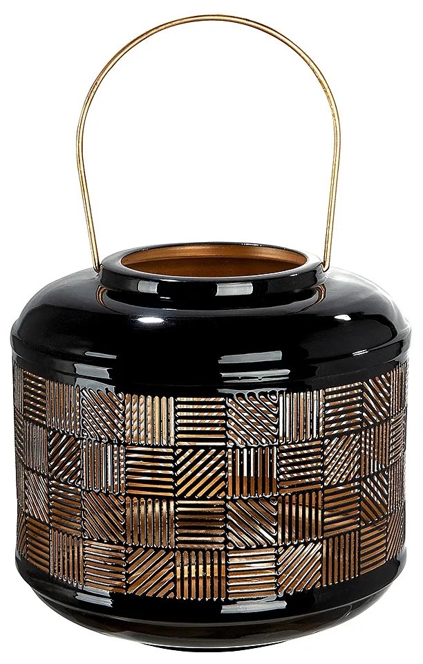 Φανάρι ArteLibre Μαύρο Μέταλλο 20cm-05160698