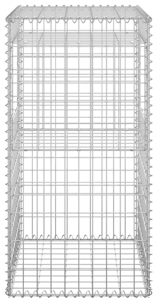 vidaXL Συρματοκιβώτιο Στύλος 50 x 50 x 100 εκ. Σιδερένιο