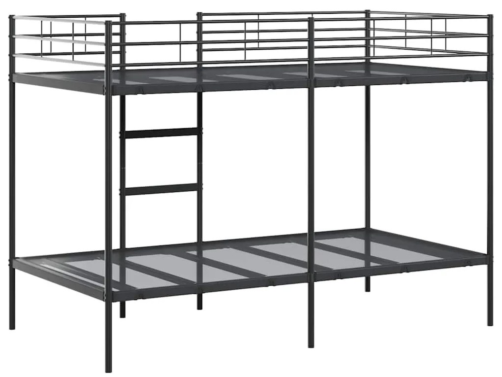 vidaXL Κουκέτα χωρίς στρώμα Μαύρο 100x200 cm Ατσάλι