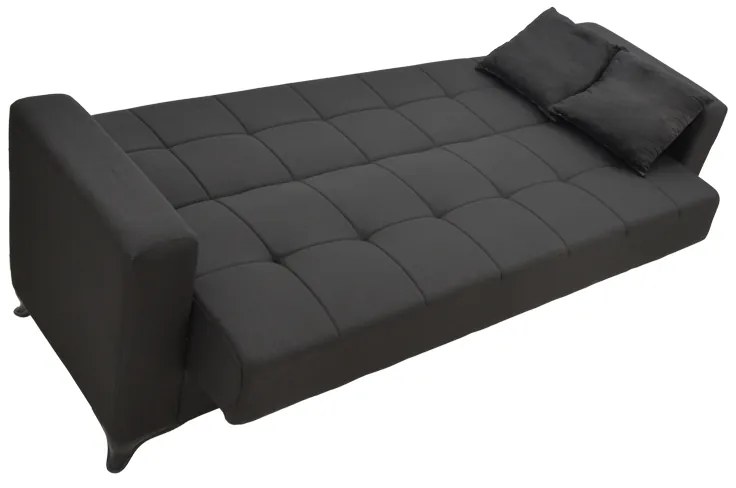 Σετ σαλονιού 2τεμ Modesto pakoworld ύφασμα σε μαύρη απόχρωση