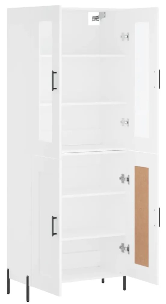 vidaXL Ντουλάπι Λευκό 69,5x34x180 εκ. από Επεξεργασμένο Ξύλο