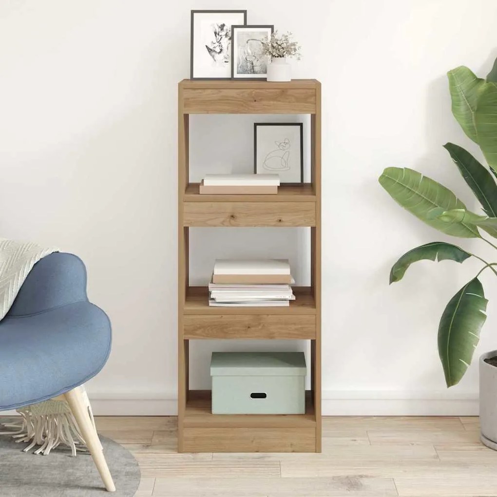 vidaXL Βιβλιοθήκη artisan δρυς 40 x 30 x 103 εκ. Επεξεργασμένο ξύλο