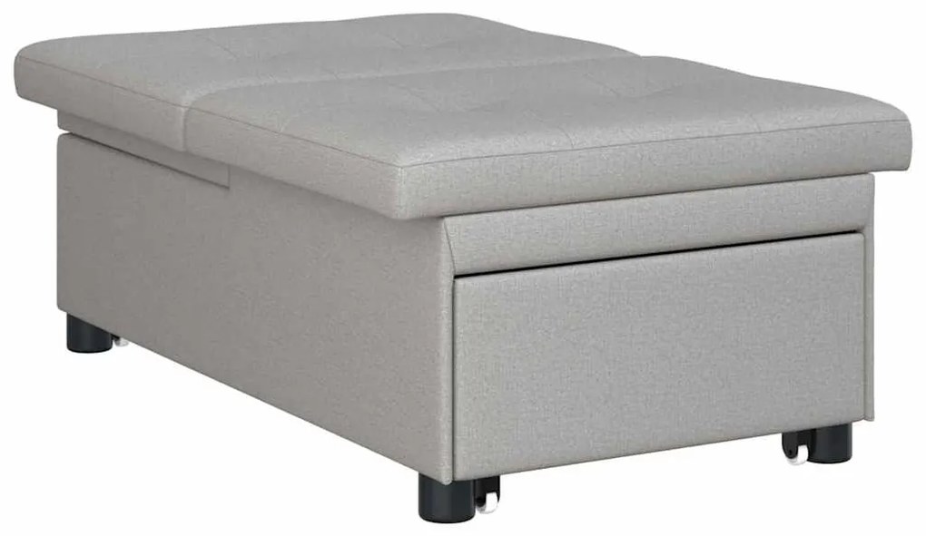 vidaXL Κρεβάτι καναπές Γκρι 194 x 67 x 37 εκ ύφασμα