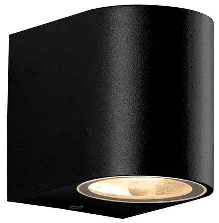 GU10 WALL LUMINAIRE PLASTIC 230V AC BLACK IP65 MAX 3W LED ACA SL8210GU10B