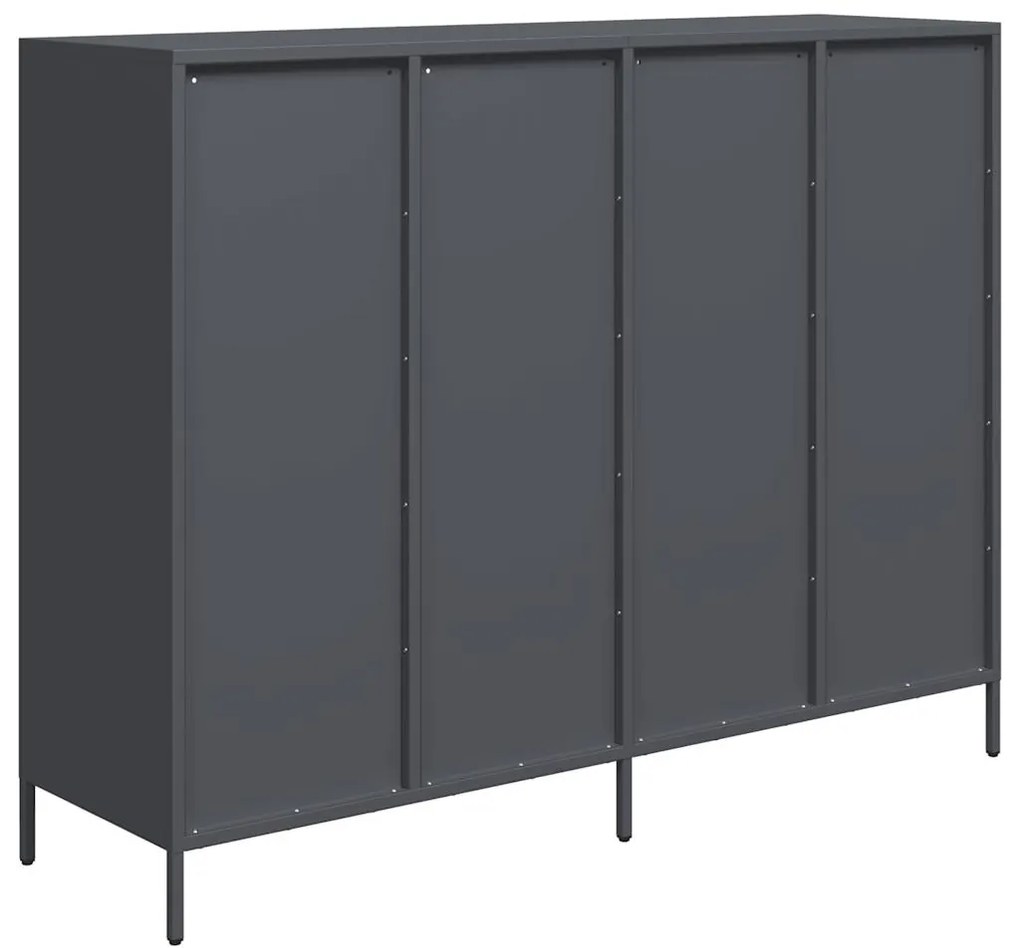 vidaXL Ντουλάπι Ανθρακί 135x39x103,5 εκ. από Χάλυβα Ψυχρής Έλασης