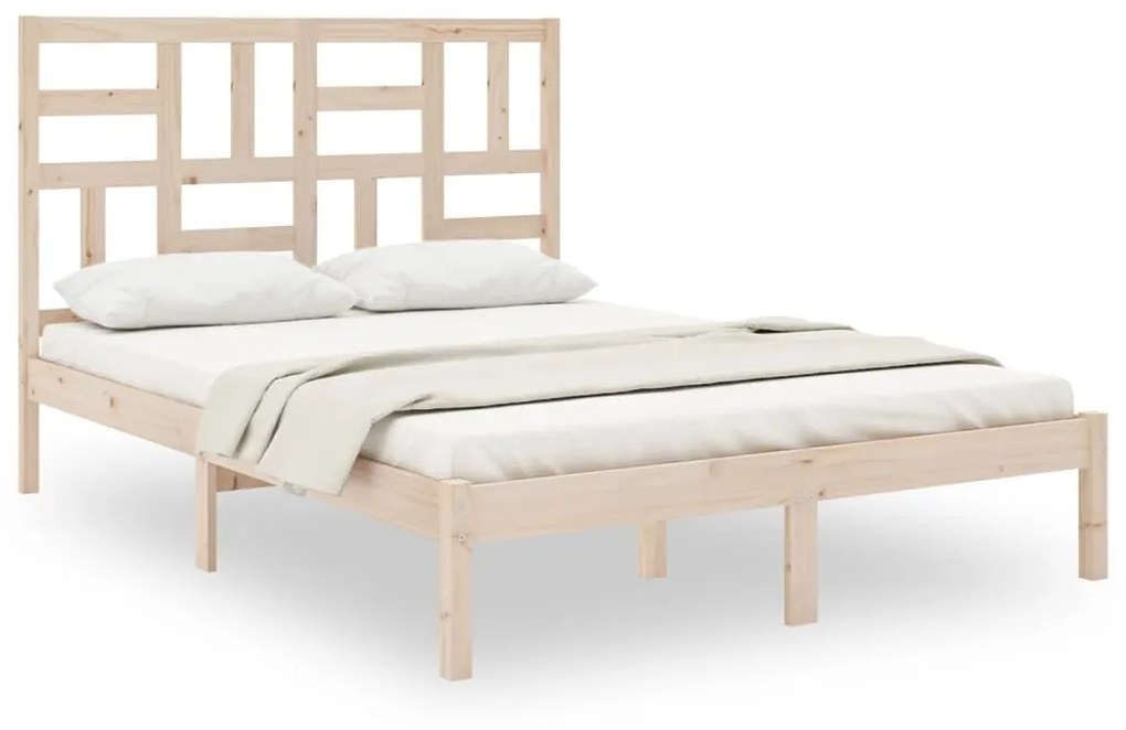 Πλαίσιο Κρεβατιού 150 x 200 εκ. Μασίφ Ξύλο King Size 3105955